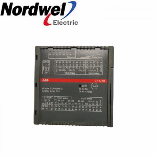 ABB | 07AI91 WT91 GJR5251600R4202 | Analog Input Unit
